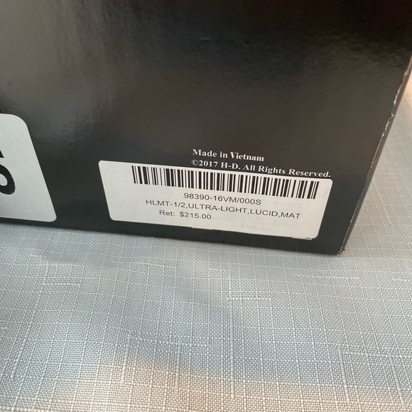 New Harley Davidson helmet. Size small with removable ear covers. - Picture 6 of 7